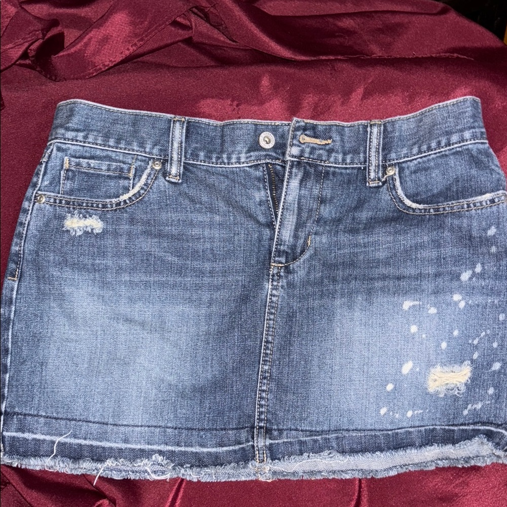 Old Navy Blue Mini Skirt Casual